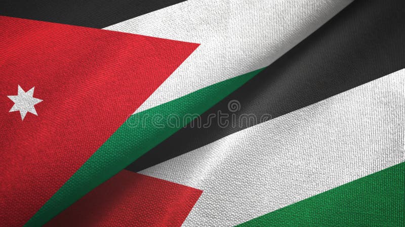 flag of jordan and palestine