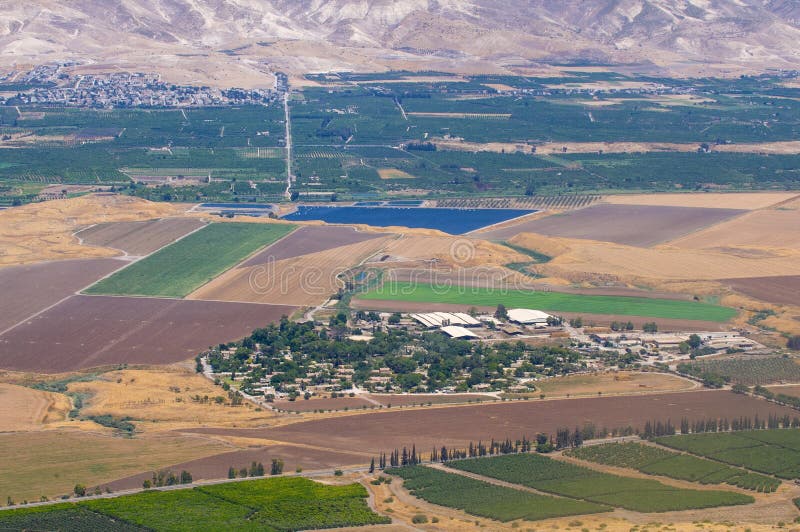 Jordan valley stock image. Image of yellow, nature, north 28473487