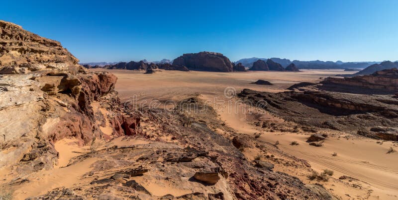Jordan Wadi Rum landscapes, Desert Tourist Location