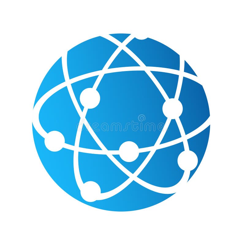 Jordklotlogosymbol, internetuppkopplingkommunikationsbegrepp, stoc royaltyfri illustrationer Jordklotlogosymbol, internetuppkopplingkommunikationsbegrepp, stoc royaltyfri illustrationer