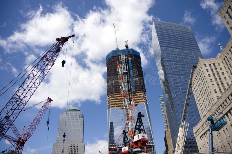 Ground Zero construction works in New York. Ground Zero construction works in New York