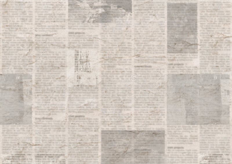 Jornal com fundo de papel ilegível da textura do vintage velho do grunge fotografia de stock royalty free Jornal com fundo de papel ilegível da textura do vintage velho do grunge fotografia de stock royalty free