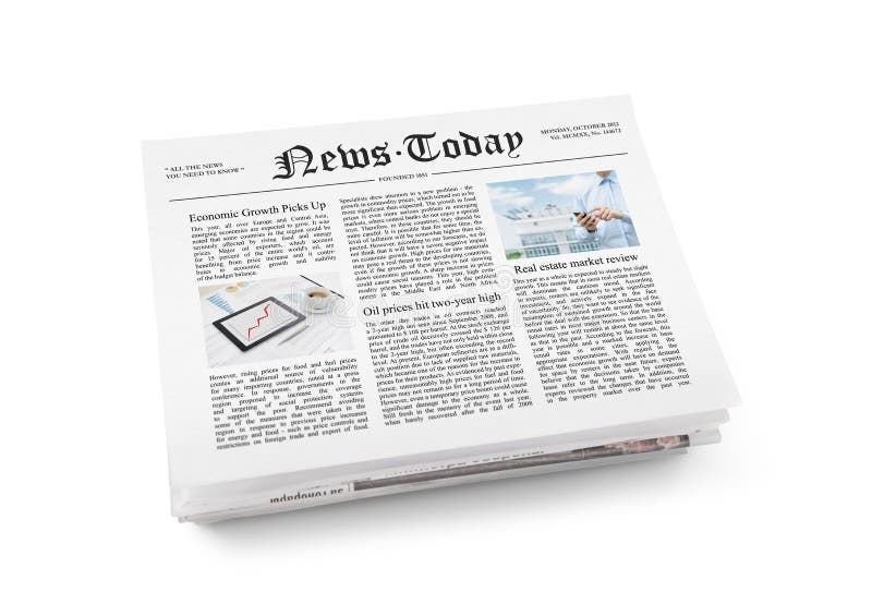 Jornal com notícia fresca fotografia de stock royalty free Jornal com notícia fresca fotografia de stock royalty free