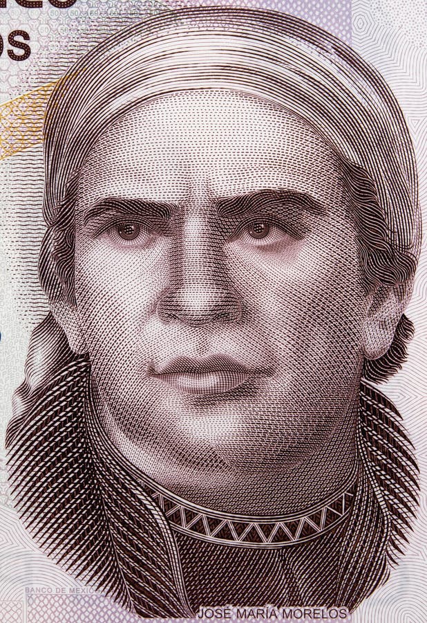 Jose Maria Morelos Y Pavon Portrait on Mexico 50 Pesos 2015 Ba Stock Photo  - Image of famous, independence: 105809206