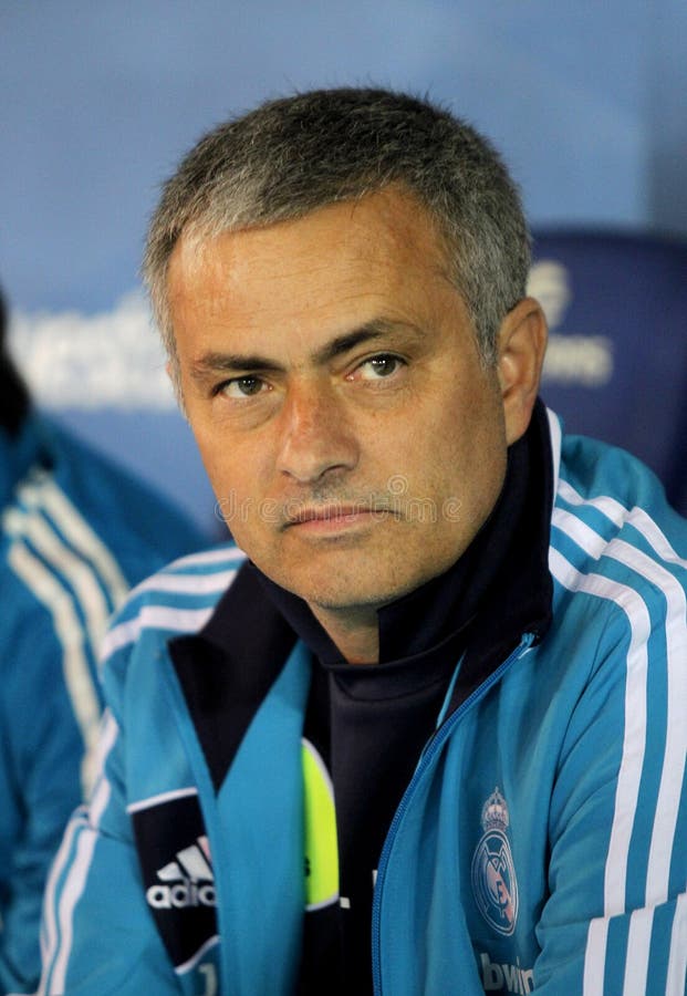 Jose Mourinho van Real Madrid royalty-vrije stock afbeeldingen Jose Mourinho van Real Madrid royalty-vrije stock afbeeldingen