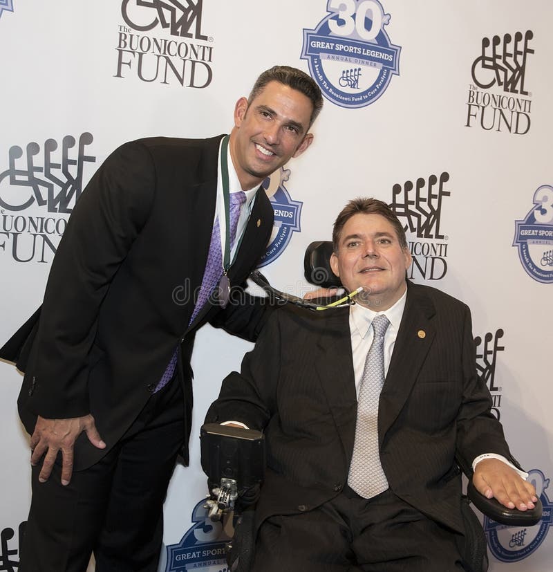 Jose Posada and Marc Buoniconti royalty free stock image Jose Posada and Marc Buoniconti royalty free stock image