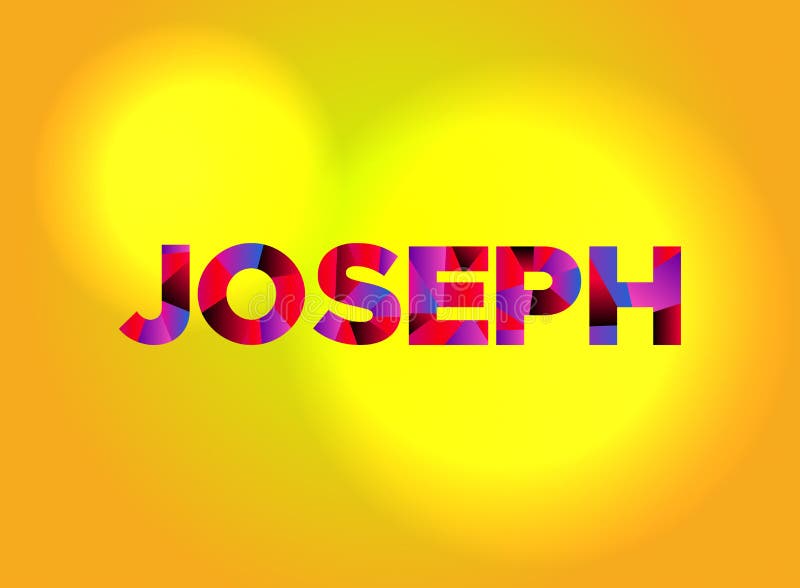 Joseph Theme Word Art Illustration Illustrazione Vettoriale