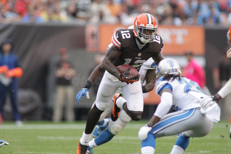 Josh Gordon, Wide Receiver dei Cleveland Browns fotografie stock