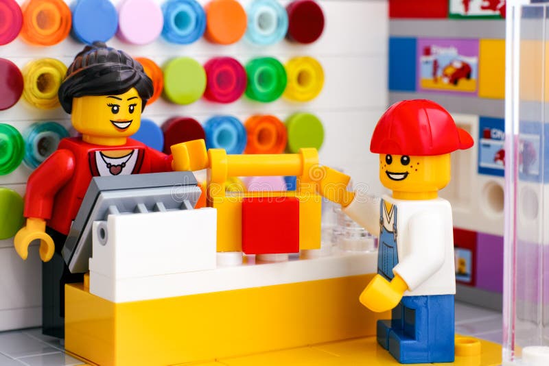 La File D'attente Au Magasin De Lego ? Londres Photo stock