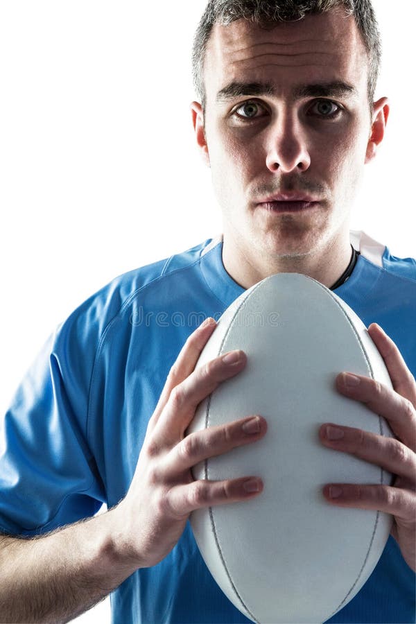 Download Joueur De Rugby Tenant Une Boule De Rugby Photo stock - Image du bouche, stéthoscope: 56486260