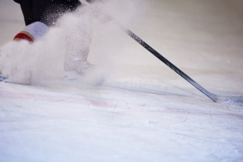 Joueurs de sport de hockey sur glace