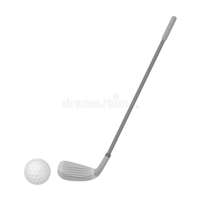 Jouez au golf l'icône dans le style monochrome d'isolement sur le fond blanc Illustration de vecteur d'actions de symbole de pays
