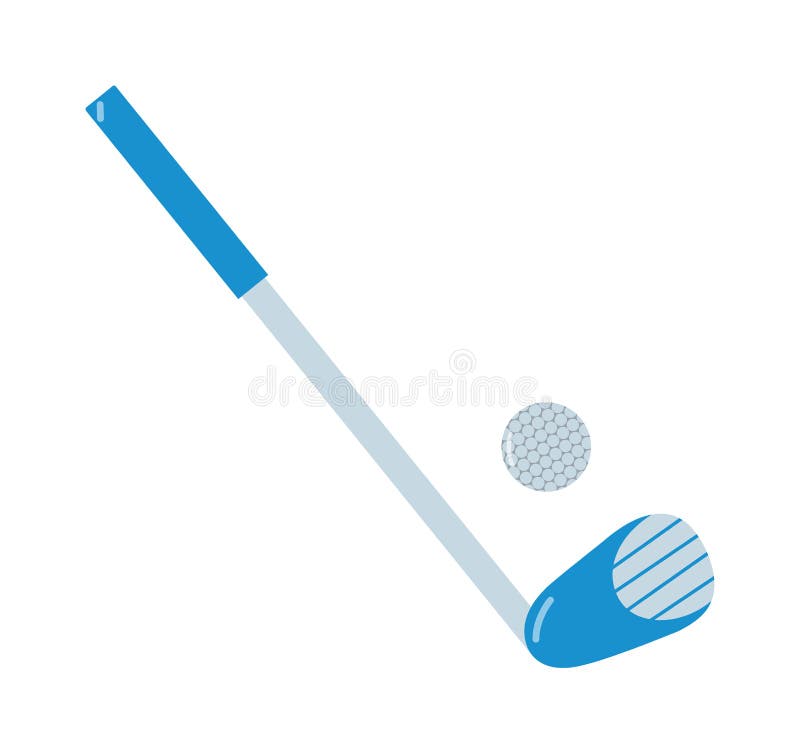 Jouez au golf la boule de putter et de golf sur le fond blanc illustration de vecteur Jouez au golf la boule de putter et de golf sur le fond blanc illustration de vecteur