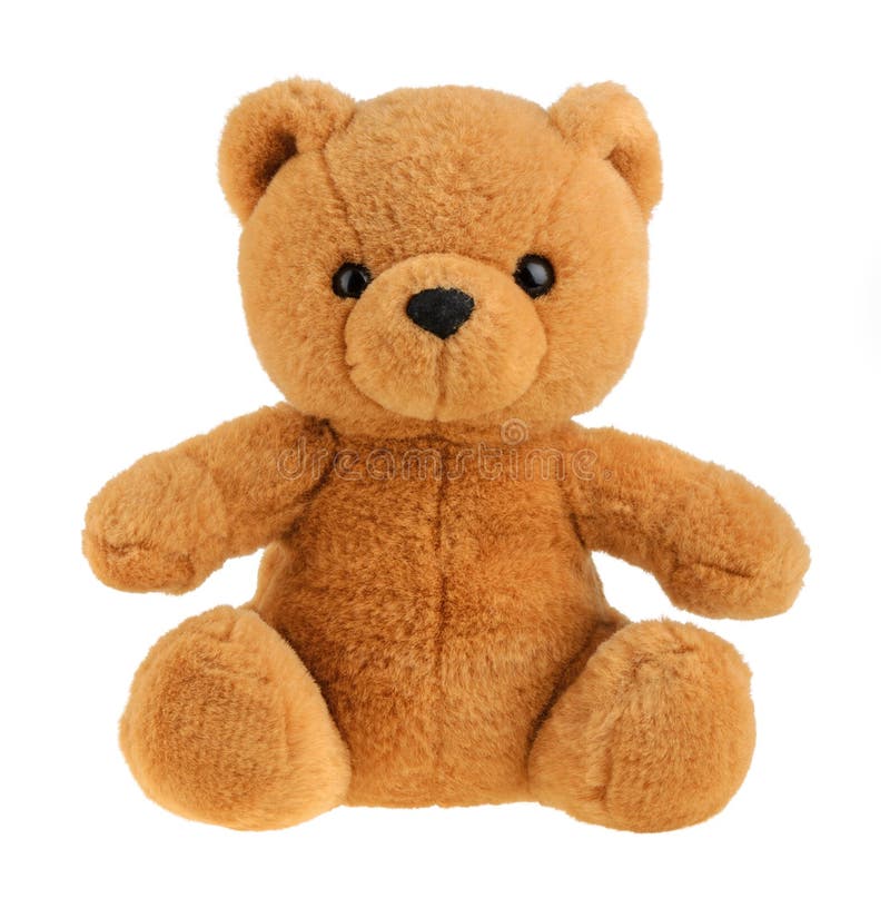 Toy teddy bear isolated on white, cutout. Toy teddy bear isolated on white, cutout.