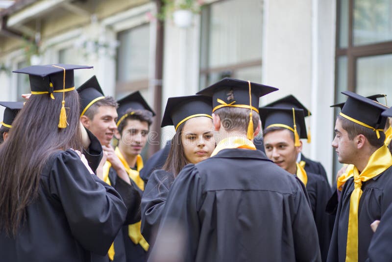 Graduation day at local high school in my hometown Curtea de Arges in Romania, Robe tryouts. Graduation day at local high school in my hometown Curtea de Arges in Romania, Robe tryouts