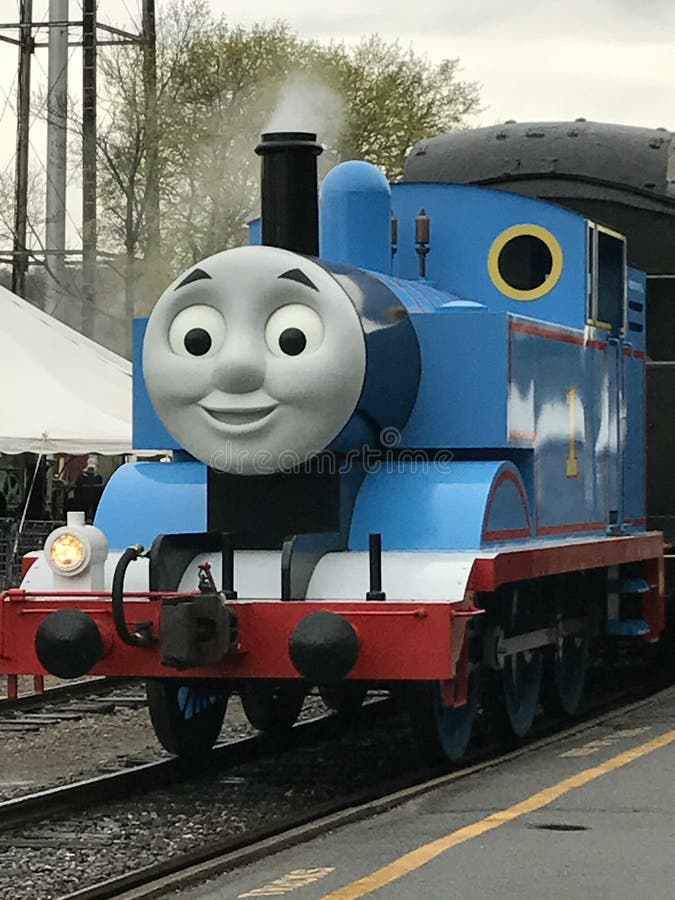 Jour avec Thomas au train de vapeur d'Essex dans le Connecticut photographie stock libre de droits Jour avec Thomas au train de vapeur d'Essex dans le Connecticut photographie stock libre de droits