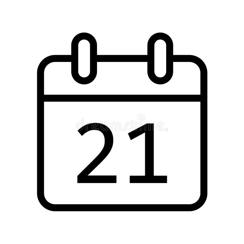 Jour civil vingt une icône de date illustration libre de droits Jour civil vingt une icône de date illustration libre de droits