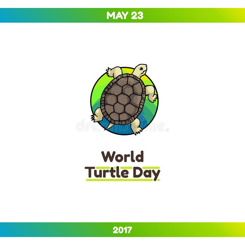 Jour de tortue du monde, le 23 mai illustration libre de droits Jour de tortue du monde, le 23 mai illustration libre de droits