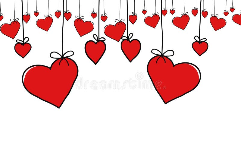 Jour du ` s de Valentine, cadre rouge de coeur illustration libre de droits Jour du ` s de Valentine, cadre rouge de coeur illustration libre de droits