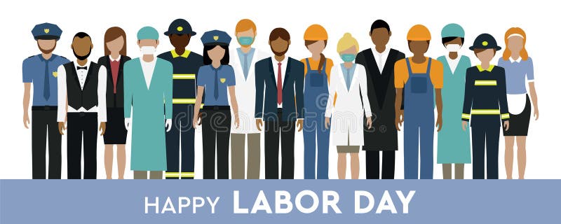 happy labor day 1 may worker different professional groups vector illustration EPS10. happy labor day 1 may worker different professional groups vector illustration EPS10