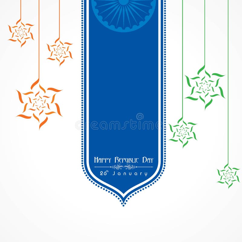 Jour heureux de République de vecteur d'illustration de l'Inde, conception d'affiche illustration libre de droits Jour heureux de République de vecteur d'illustration de l'Inde, conception d'affiche illustration libre de droits