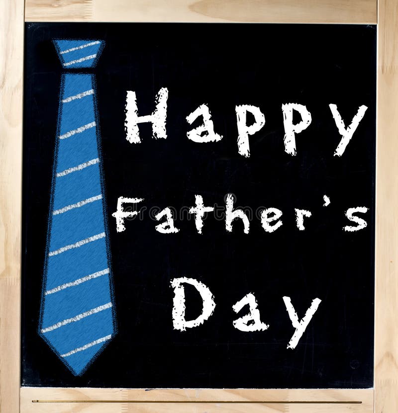 Jour heureux du père s sur le tableau photo stock Jour heureux du père s sur le tableau photo stock