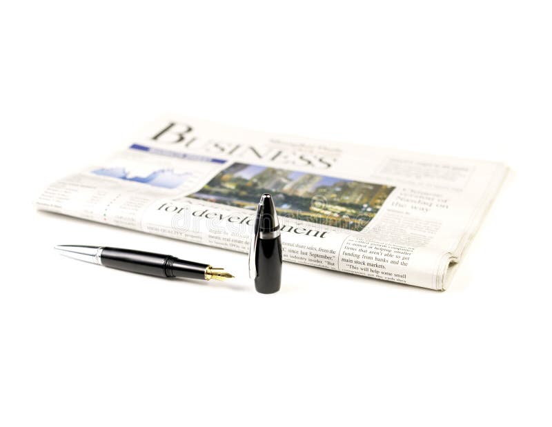 Journal et crayon lecteur images stock Journal et crayon lecteur images stock