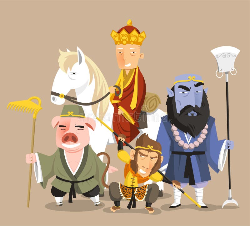 journey to the west cartoon characters