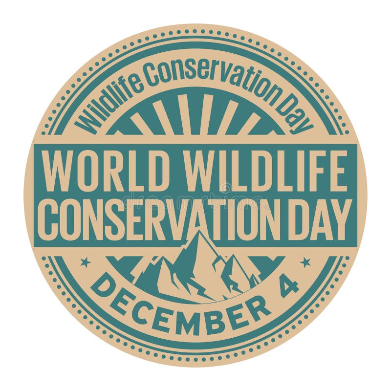 World Wildlife Conservation Day, December 4, rubber stamp, vector Illustration. World Wildlife Conservation Day, December 4, rubber stamp, vector Illustration