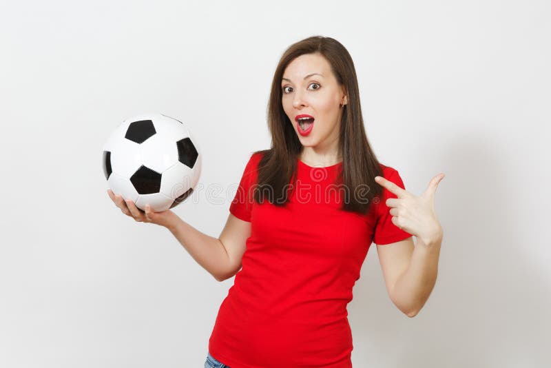 Jovens, fan de futebol ou jogador europeu bonito no fundo branco Esporte, jogo, saúde, conceito saudável do estilo de vida fotografia de stock Jovens, fan de futebol ou jogador europeu bonito no fundo branco Esporte, jogo, saúde, conceito saudável do estilo de vida fotografia de stock