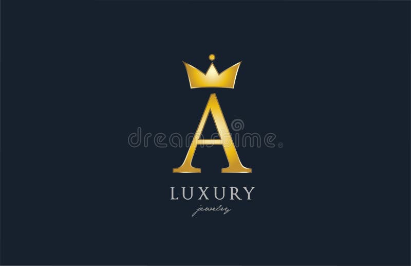 ícone Do Logotipo Da Letra Do Alfabeto Jewelry Gold H. Design Criativo Com  a Coroa-rei Para Empresas De Luxo E Empresas Ilustração do Vetor -  Ilustração de fresco, alfabeto: 200914124