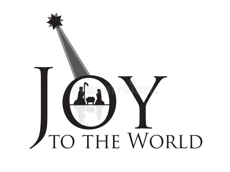 Joy To the World Nativity Scene Stock Illustration - Illustration of faith, star: 78243032
