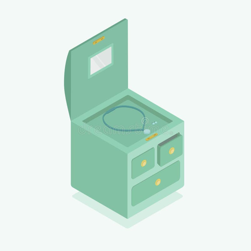 Joyero, isometry stock de ilustración Joyero, isometry stock de ilustración
