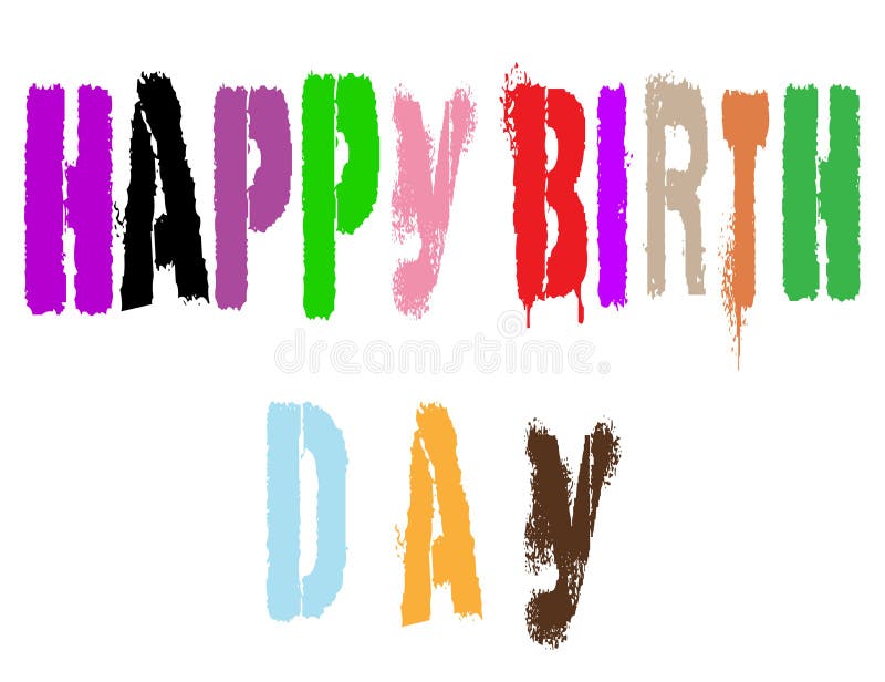 Joyeux Anniversaire La Terre Arriere Illustration De Vecteur Illustration Du Heureux Tradition