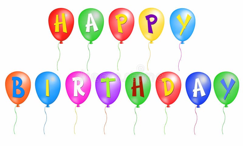 Joyeux anniversaire illustration libre de droits Joyeux anniversaire illustration libre de droits