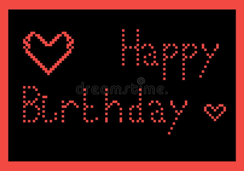 Texte De Pixel D Anniversaire Illustration De Vecteur Illustration Du Bloc Vibrant Texte De Pixel D Anniversaire Illustration De Vecteur Illustration Du Bloc Vibrant