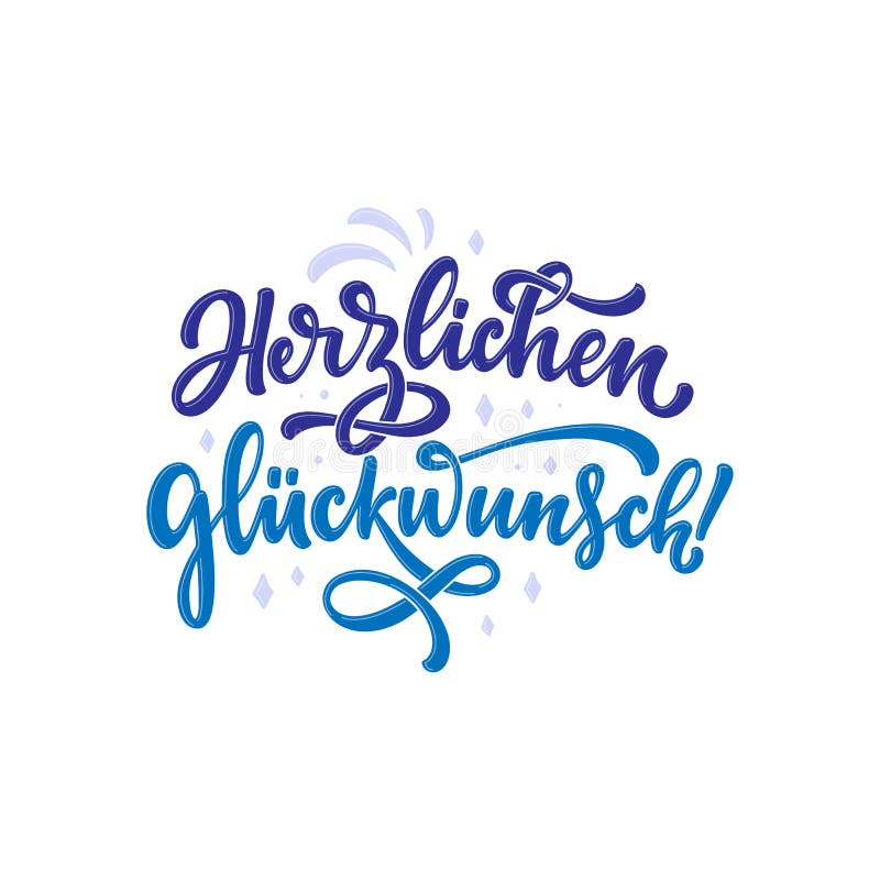 Carte De Joyeux Anniversaire Allemand Stock Illustrations Vecteurs Clipart 4 Stock Illustrations