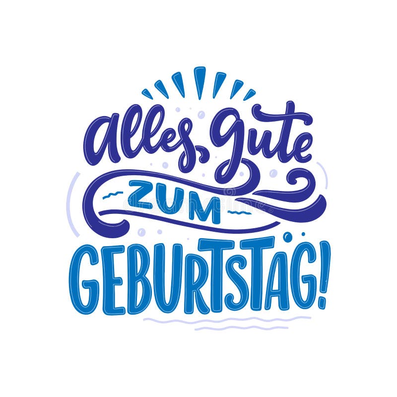 Carte De Joyeux Anniversaire Allemand Stock Illustrations Vecteurs Clipart 4 Stock Illustrations