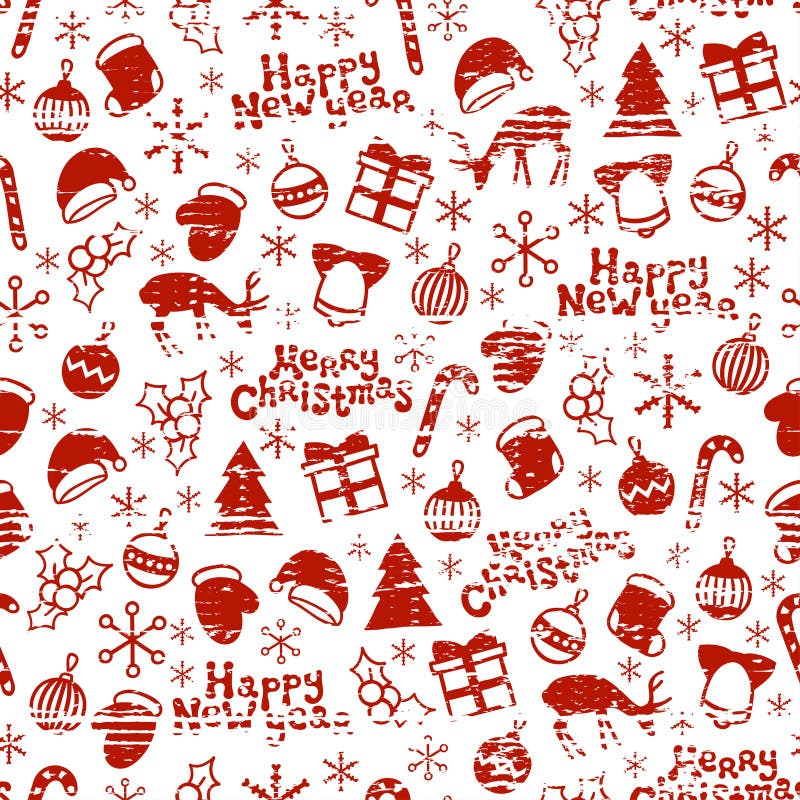 Joyeux Noël et bonne année 2017 Modèle sans couture tiré par la main de saison de Noël Illustration de vecteur Gribouillez le typ illustration stock Joyeux Noël et bonne année 2017 Modèle sans couture tiré par la main de saison de Noël Illustration de vecteur Gribouillez le typ illustration stock