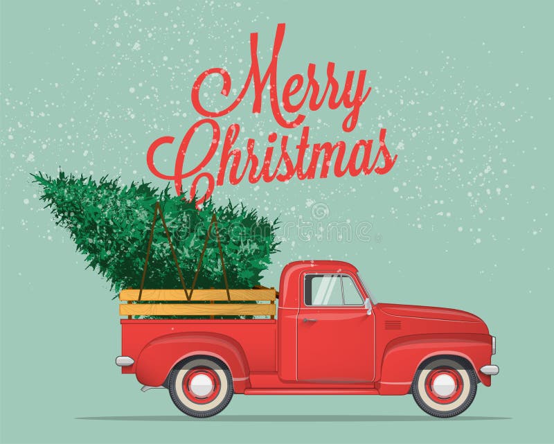 Joyeux Noël et calibre de carte postale ou d'affiche ou d'insecte de bonne année Le vintage a dénommé l'illustration de vecteur illustration stock