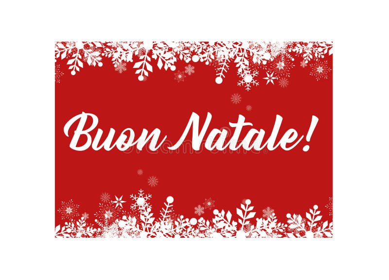 Carte De Voeux Italienne De Noël Illustration Stock Illustration du