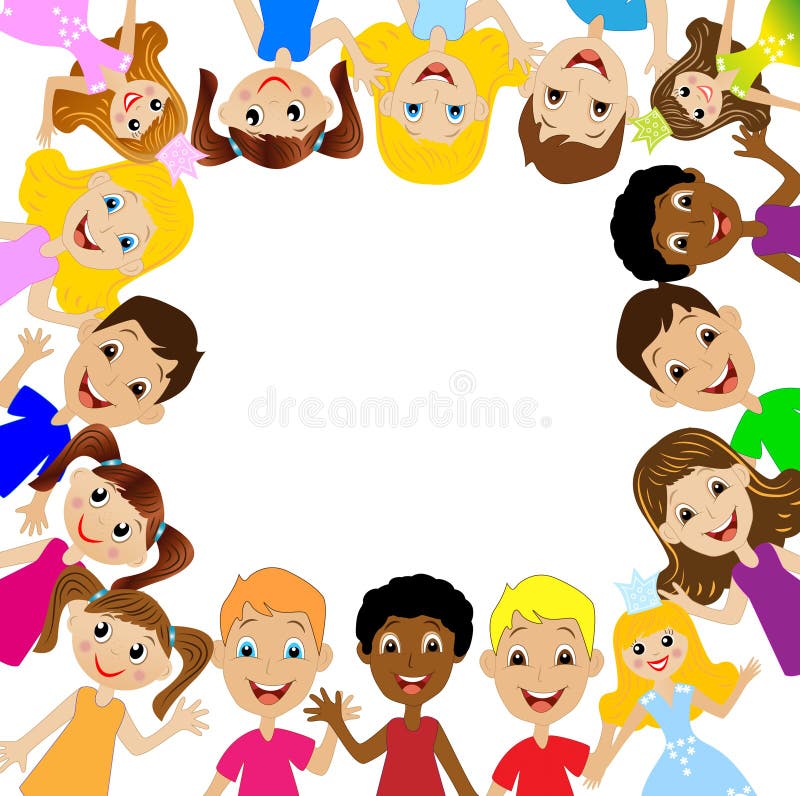 Joyeux petit enfant et fond pour la conception illustration libre de droits Joyeux petit enfant et fond pour la conception illustration libre de droits