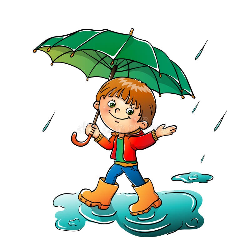 Boy Rain Stock Illustrations 2,278 Boy Rain Stock Illustrations