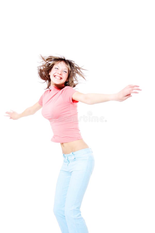 Joyful_girl stock image. Image of dancer, people, background 2261559