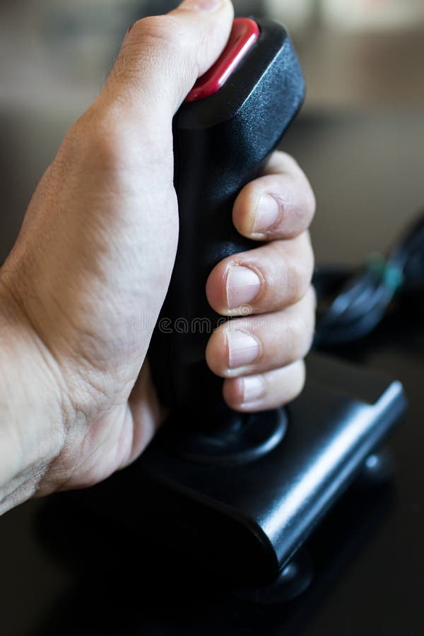 Joystick arcade game for computer and console from 80& x27;s. Black c royalty free stock image Joystick arcade game for computer and console from 80& x27;s. Black c royalty free stock image