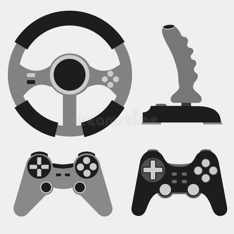 Joystick Flat Icon Playing Online Gamepad Cartoon Icon Game Controller  Stock Illustration - Download Image Now - iStock