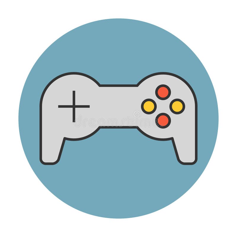 Joystick Flat Icon Playing Online Gamepad Cartoon Icon Game Controller  Stock Illustration - Download Image Now - iStock