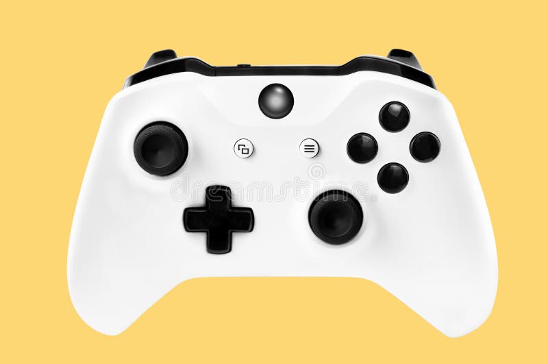 Joystick from the game console isolated on a white background with clipping path
