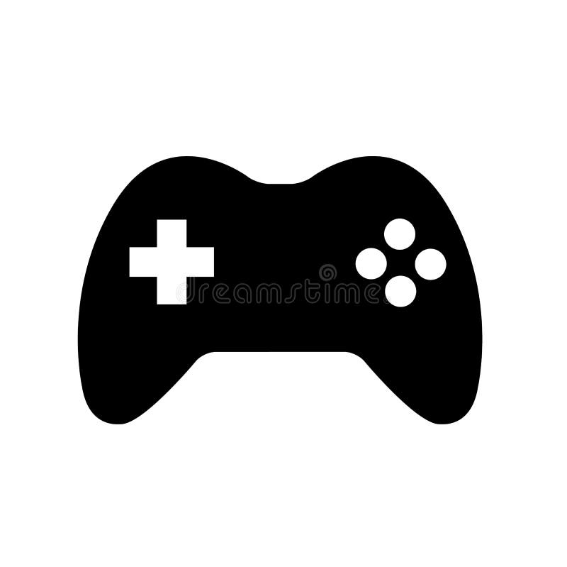 Joysticka Joypad kontrolera ikony Gemowy logo ilustracji
