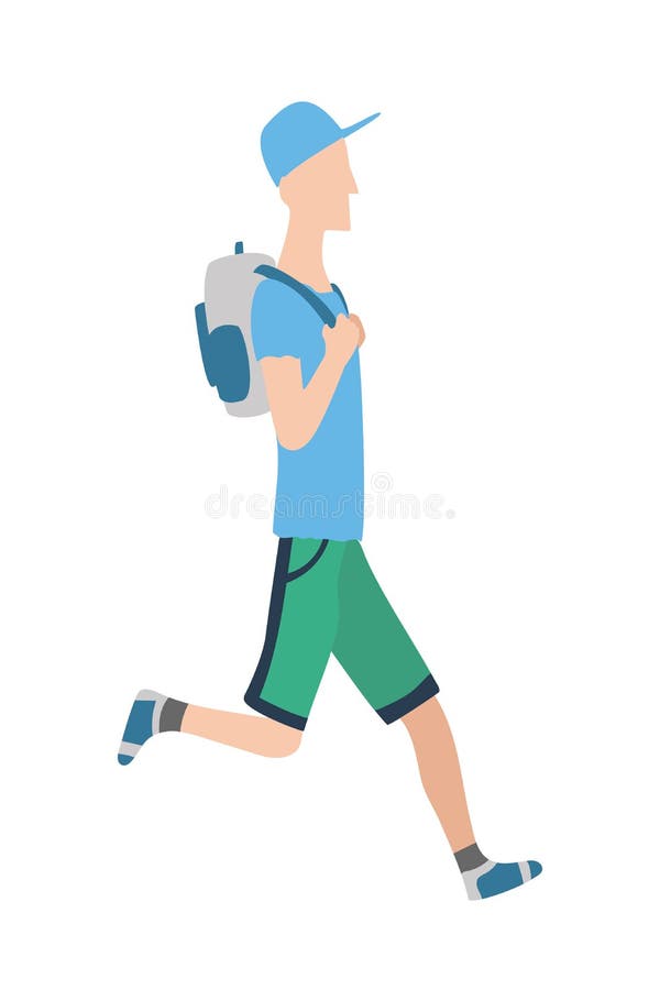 Jpeg Illustration of Running Man in Flat Design Style. Sport. Run ...